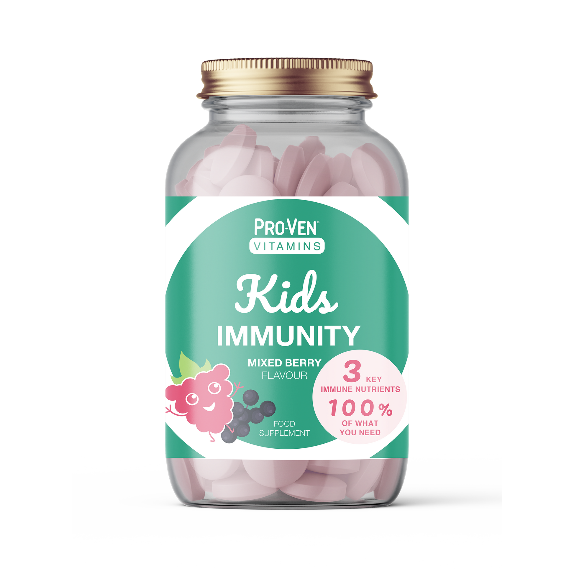 Pro-Ven Vitamins Kids Immunity Fruit Chewables Pack shot