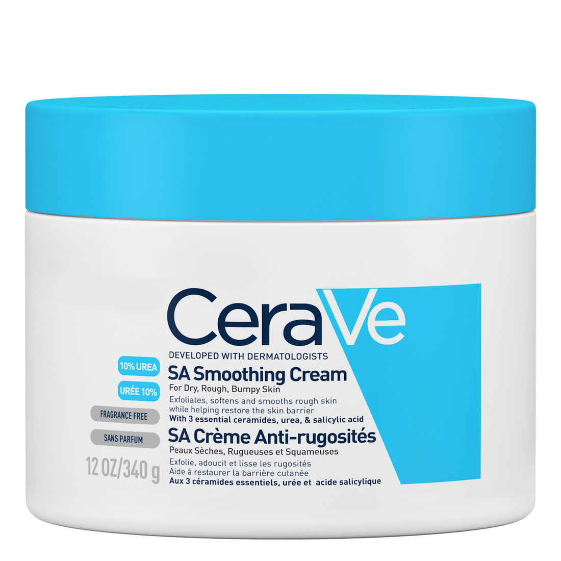 CeraVe SA Smoothing Cream 340g pack shot