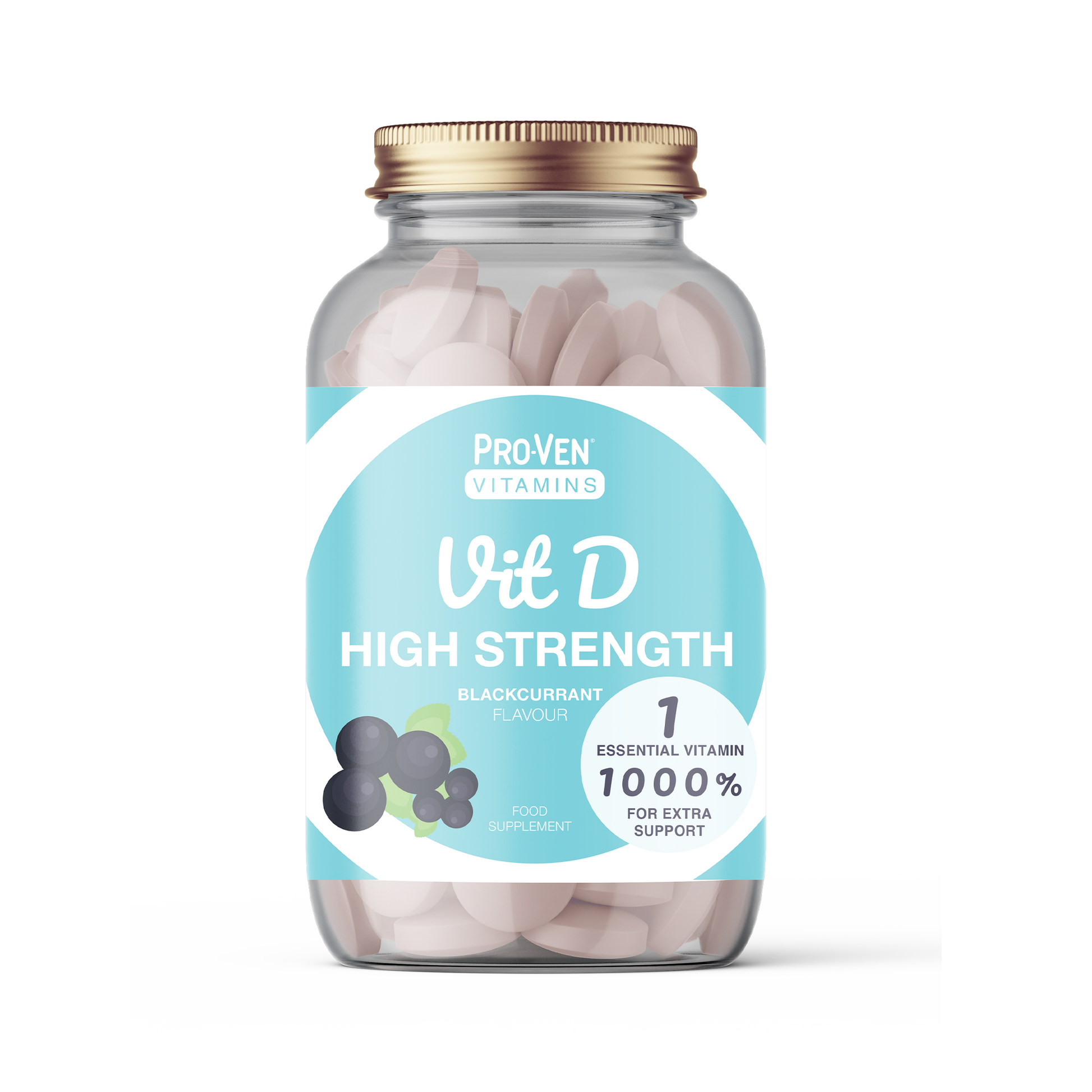 Pro-Ven Vitamins High Strength Vit D Fruit Chewables Pack shot