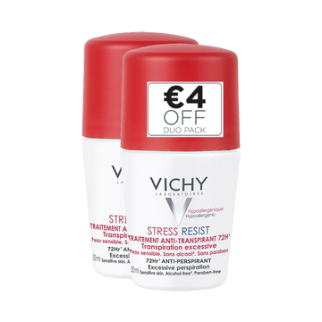 Vichy Deo Stress Resist Roll-On 72H Duo Pack