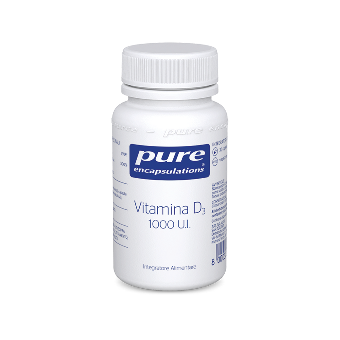 pure encapsulations - vitamin D3 1000 U.I pack shot