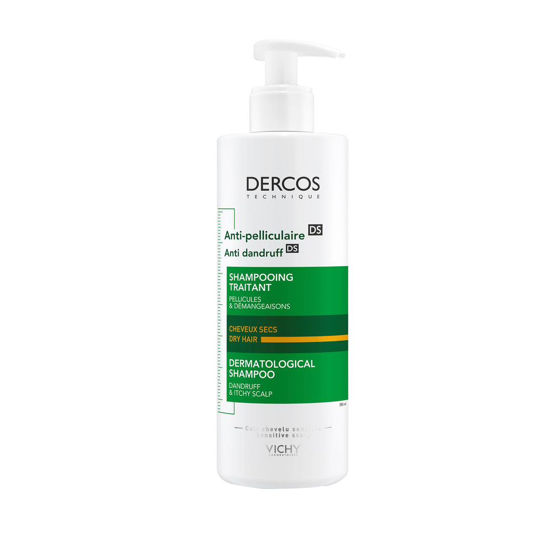 Dercos Anti Dandruff Dermatological Shampoo for Dry Hair on transparent background