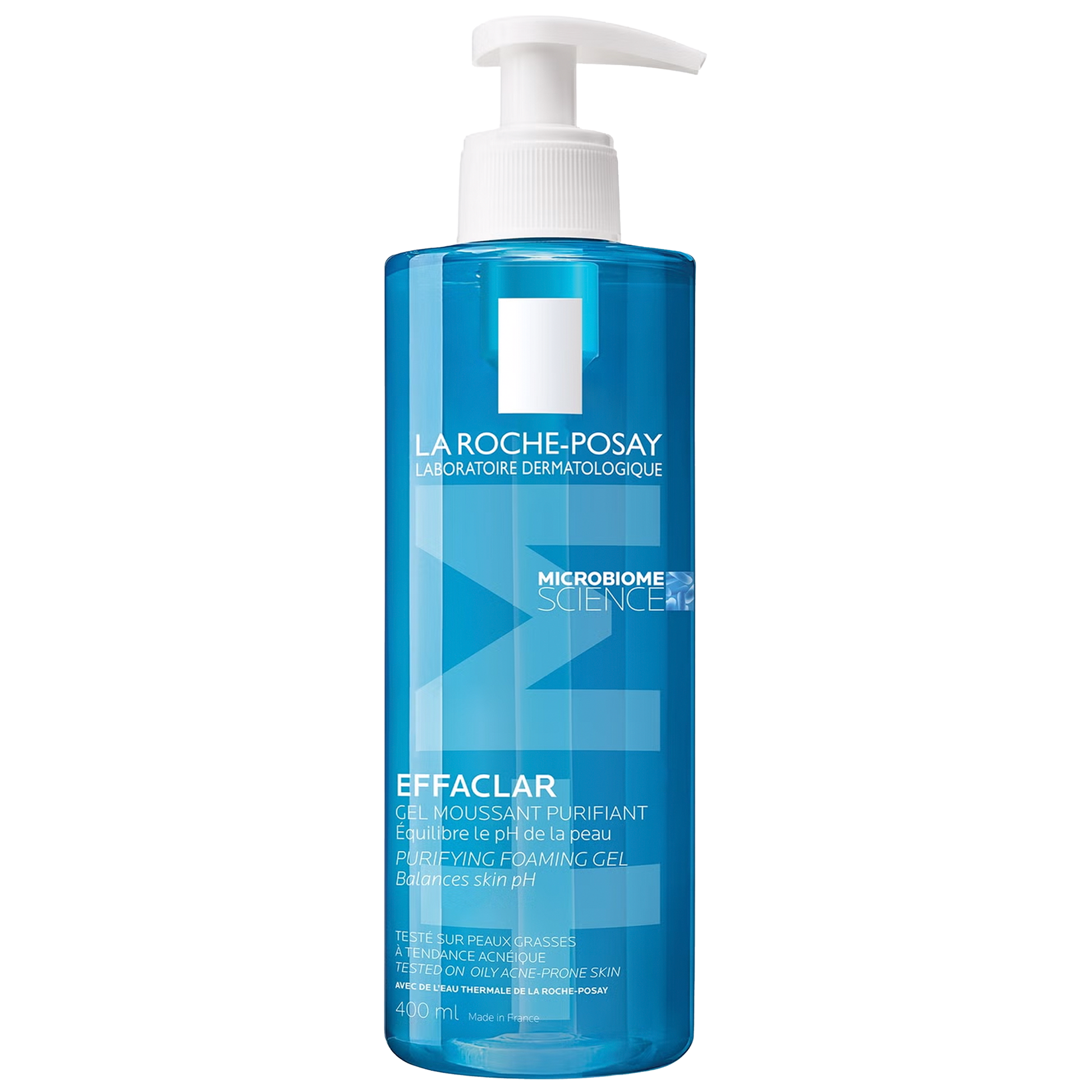La Roche Posay Effaclar Purifying Foaming Gel on transparent background