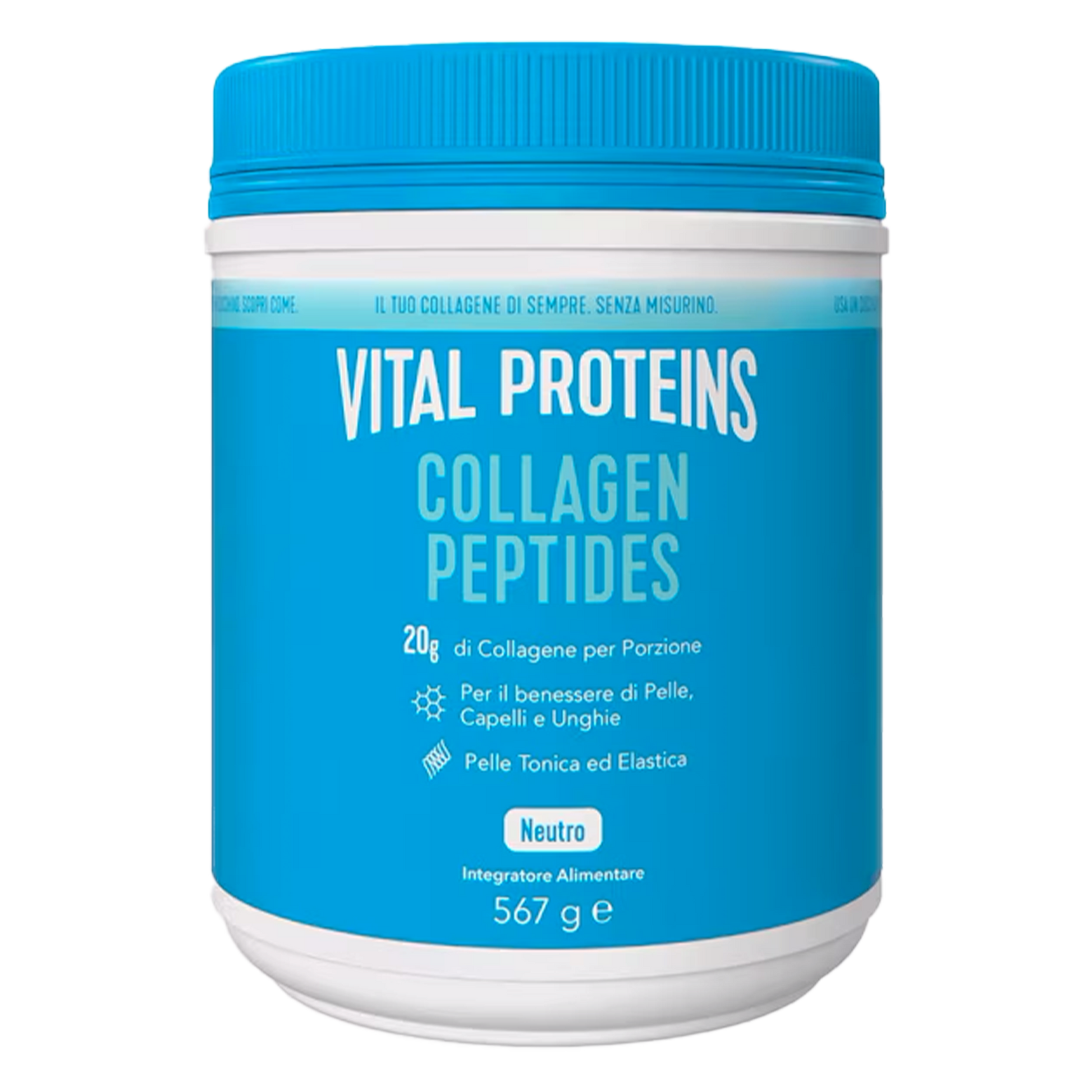 VITAL PROTEINS Collagen Peptides front pack shot on transparent background