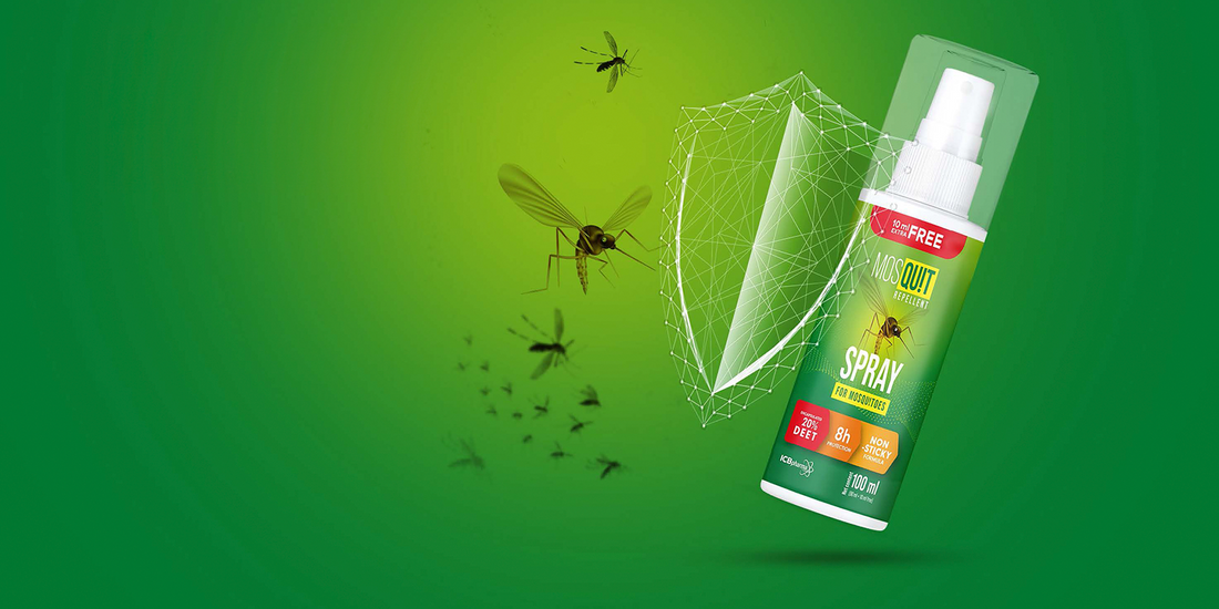 MOSQU!T 100ml spray bottle shielding away mosquitoes