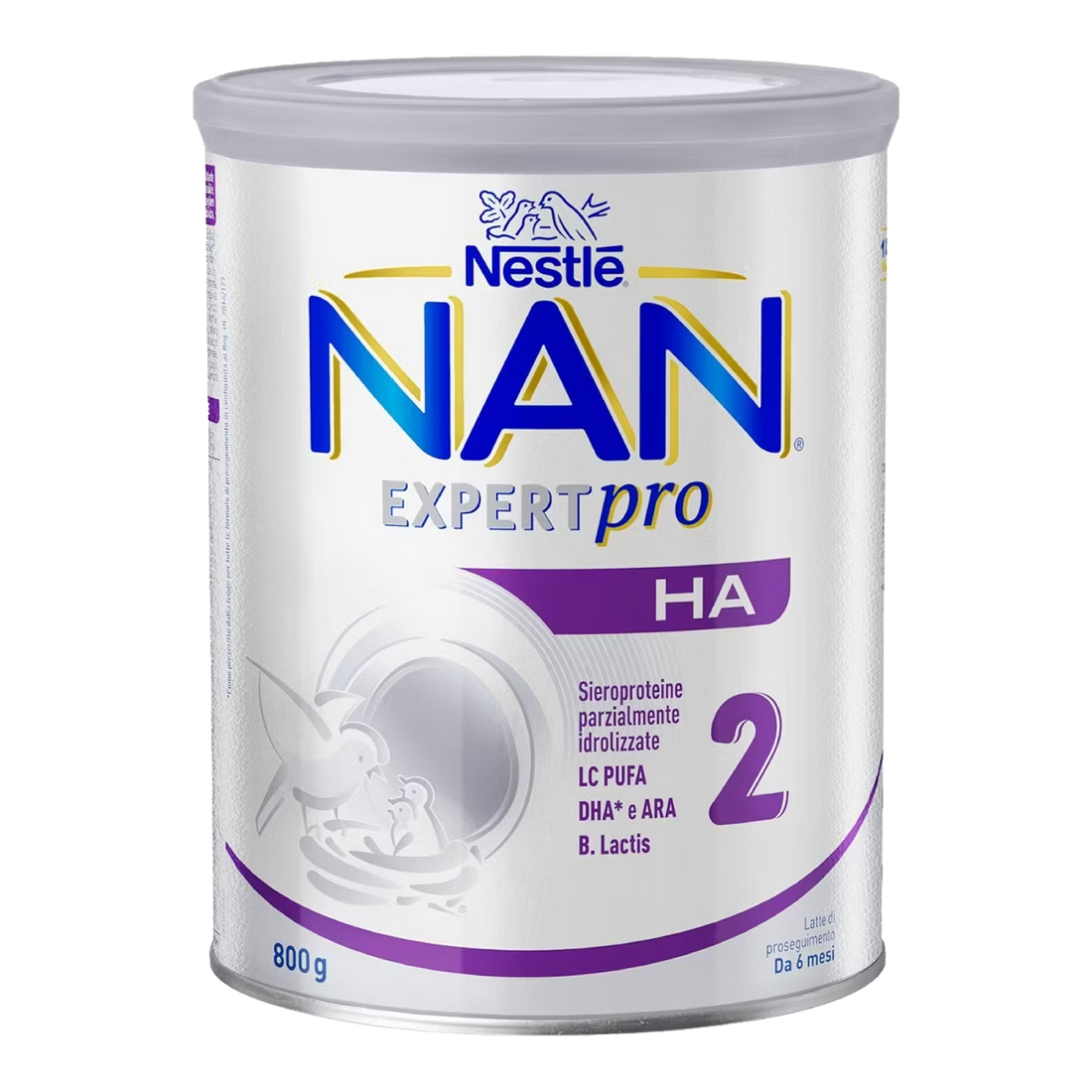 Nestle Nan Expert Pro HA 2 front pack shot, transparent background