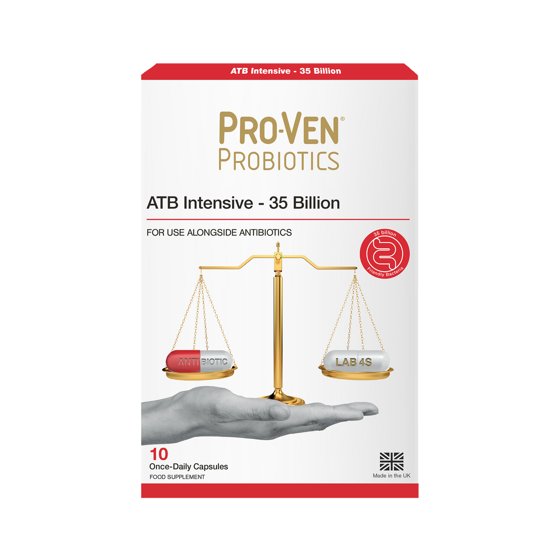 Pro-Ven Biotics ATB Intensive 35 Billion frontal packshot on transparent background.
