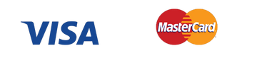 logos of visa & mastercard