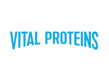 Vital Proteins Logo in blue on white backgrounds