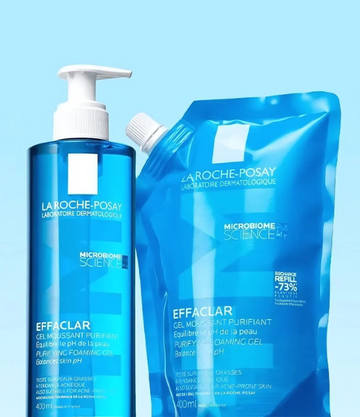 Effaclar Purifying Foaming Gel 400ml and 400ml Refill