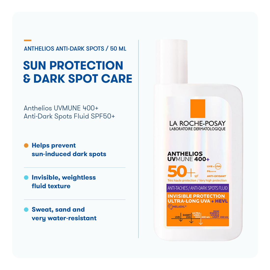 La Roche-Posay Anthelios UVMUNE 400+ Anti-Dark Spots Fluid SPF50+ 50ml
