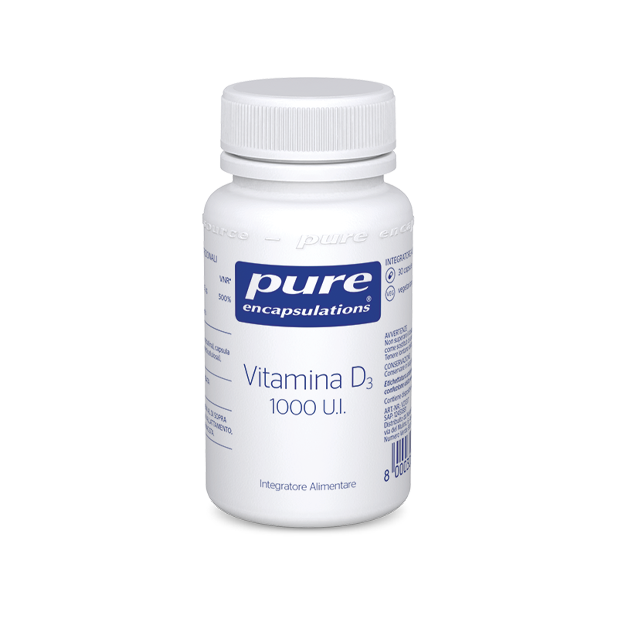 pure encapsulations - vitamin D3 1000 U.I pack shot