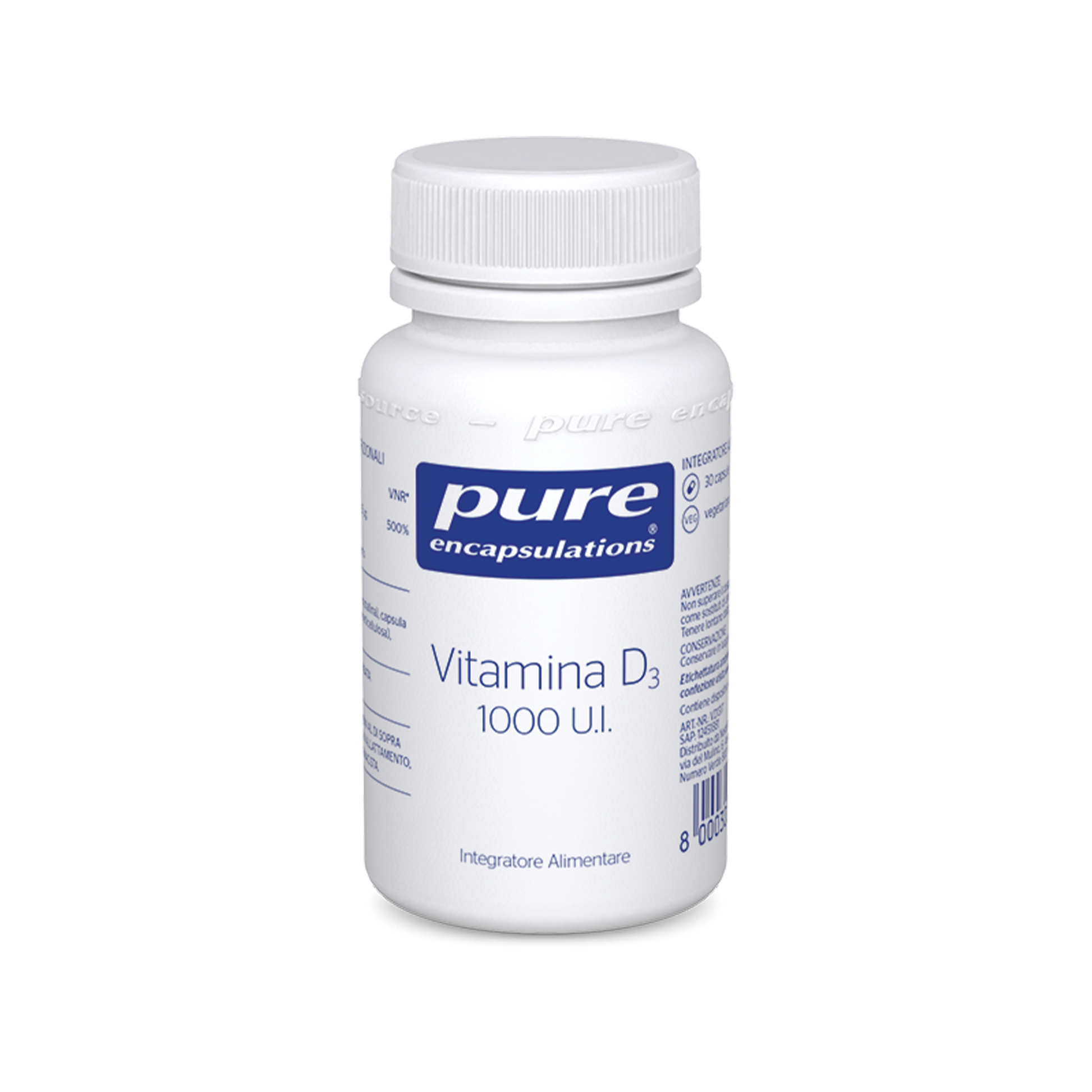 pure encapsulations - vitamin D3 1000 U.I pack shot