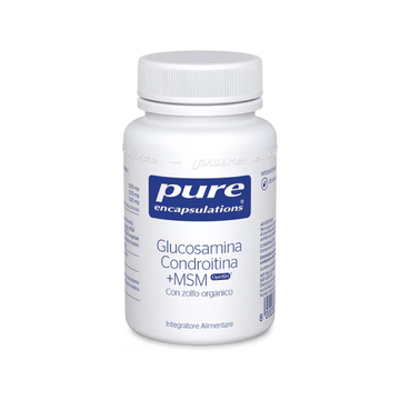 pure encapsulations - glucosamina, condroitina + MSM pack shot