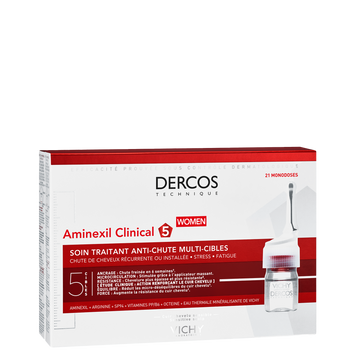 Dercos Aminexil Clinical 5 Anti-Hairloss Ampoules Women x21