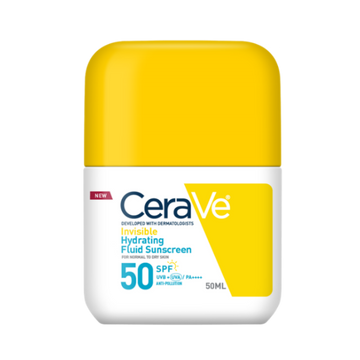 CeraVe Invisible Hydrating Fluid Face Sunscreen SPF50+ 50ml