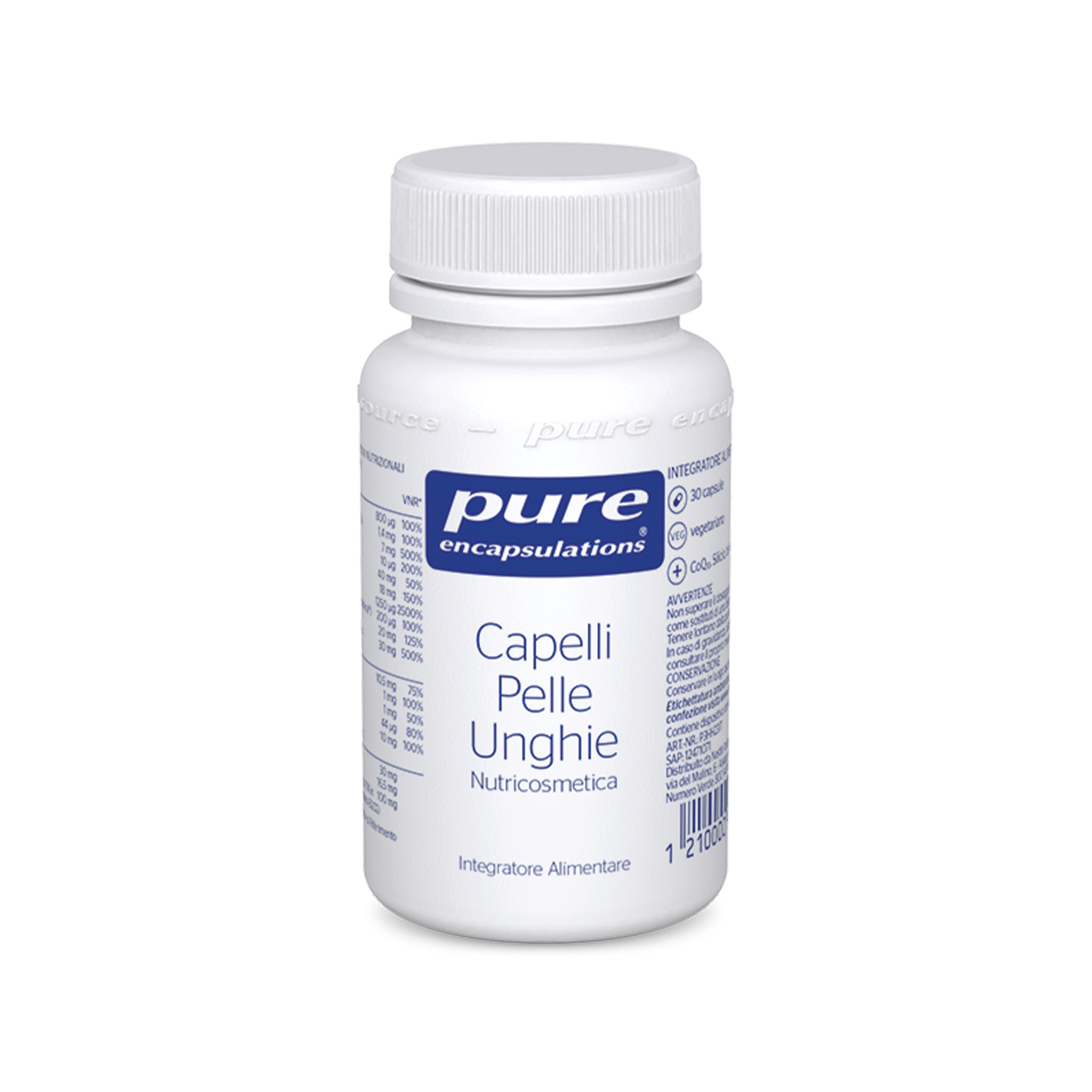 pure encapsulations - hair,skin & nails pack shot