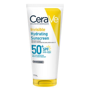CeraVe Invisible Hydrating Sunscreen for Body & Face SPF50+