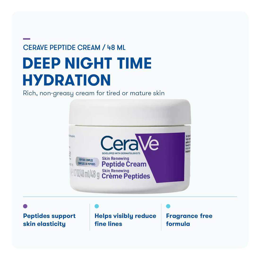 CeraVe Skin Renewing Peptides Cream 48ml
