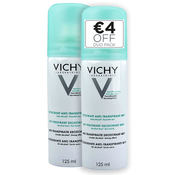 Vichy Deo Anti-Perspirant Intensive Aerosol Spray Duo Pack Shot
