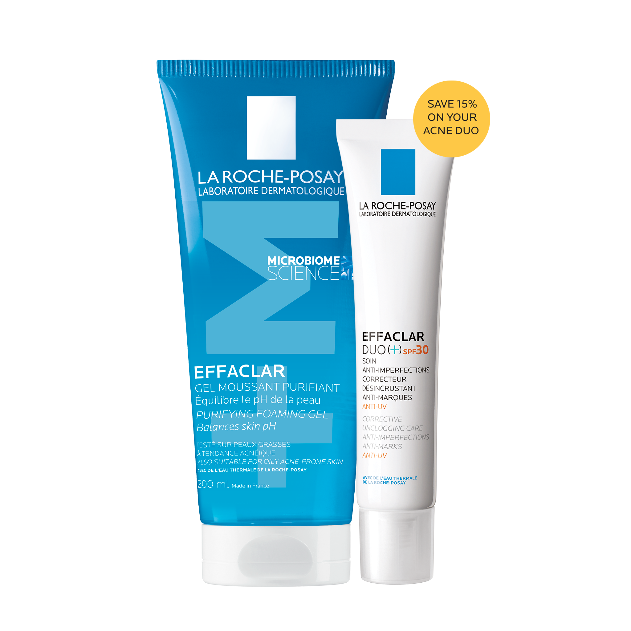 Effaclar Gel Wash 200ml + Effaclar Duo+M SPF30