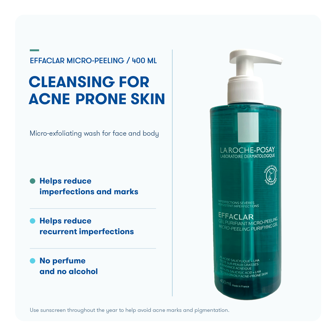 La Roche-Posay Effaclar Micro-Peeling Purifying Gel 400ml