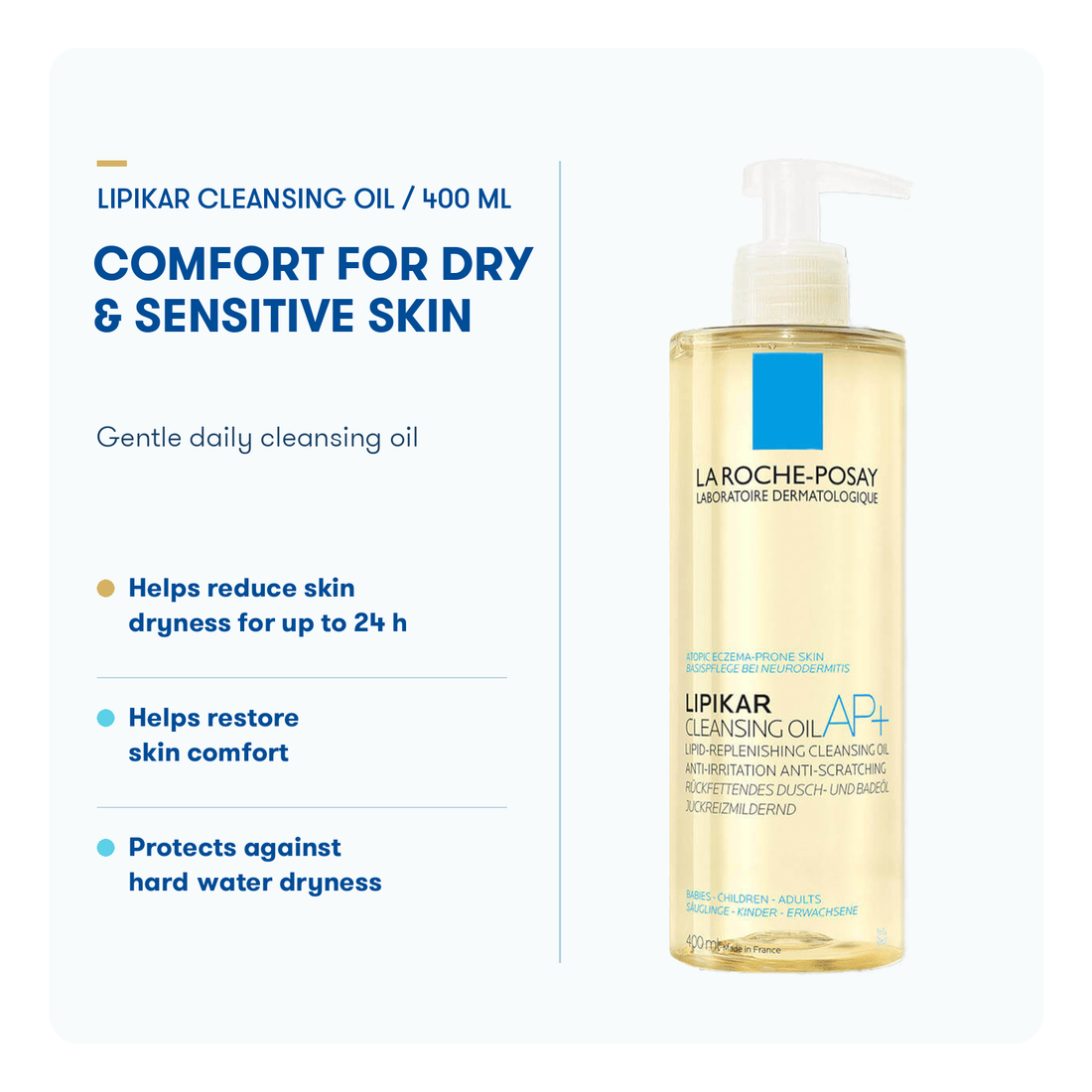 La Roche-Posay Lipikar Cleansing Oil AP+