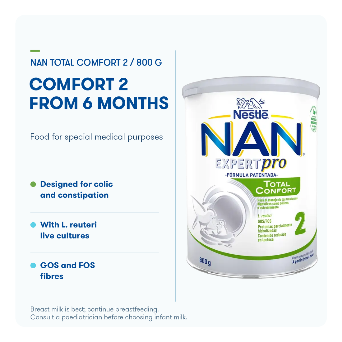 Nestle NAN Expertpro Total Comfort 2 800g