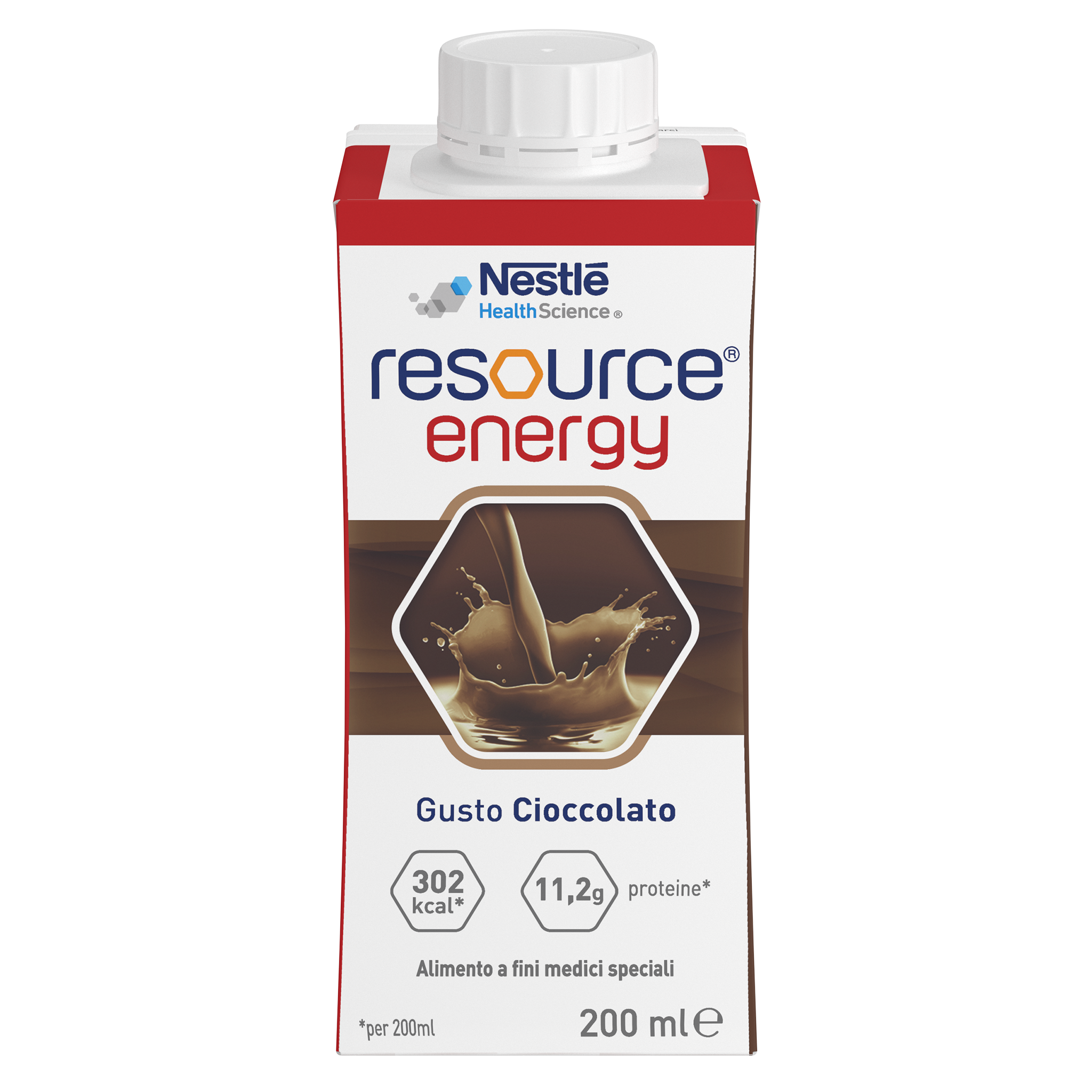 Nestle Resource Energy Chocolate Flavour Front Pack shot transparent background