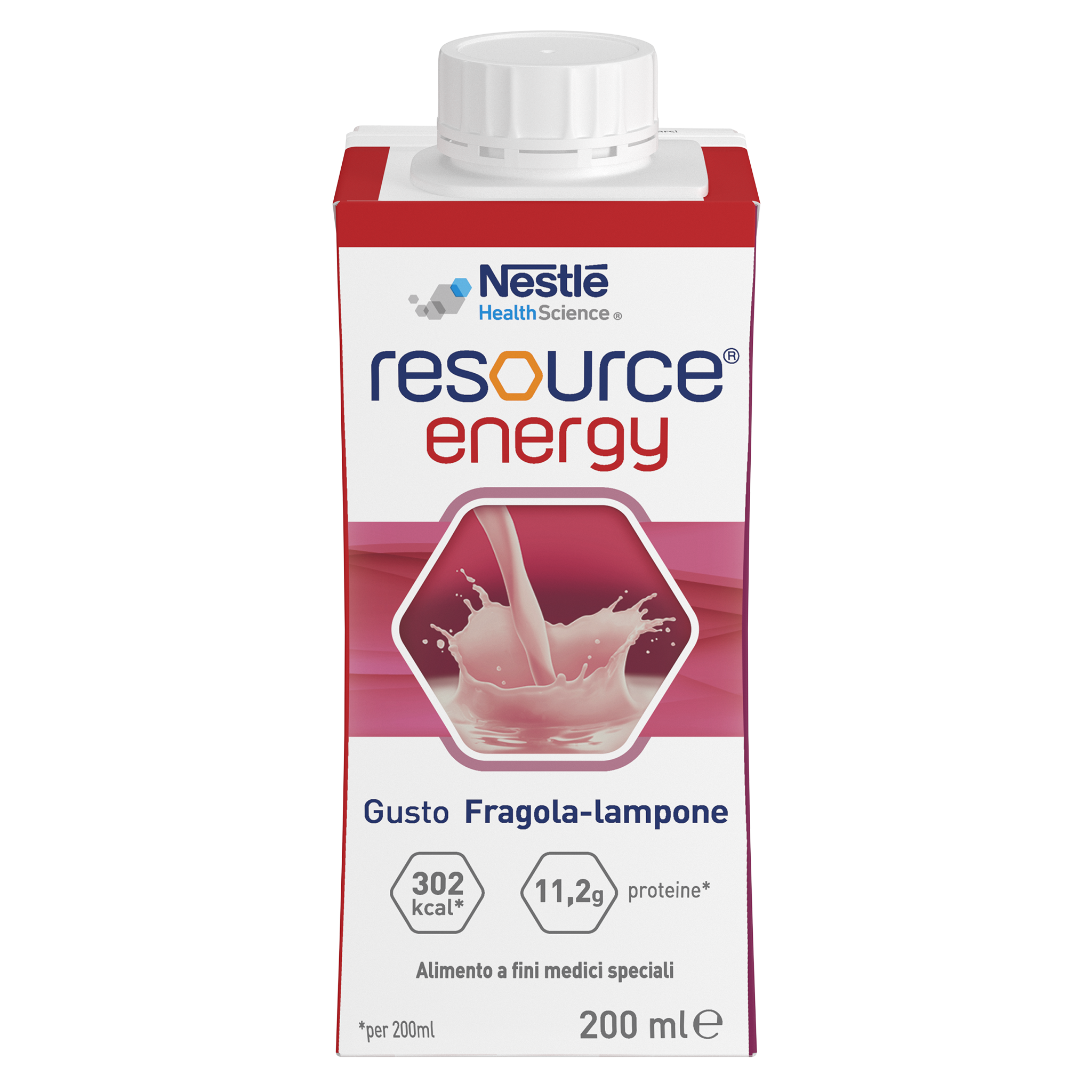 Front packshot Resource Energy 200ML Carton 