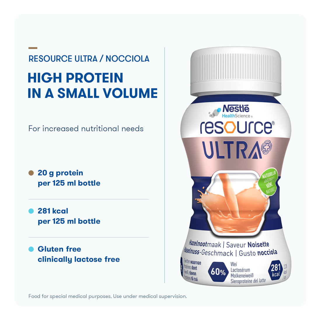 Nestle Resource Ultra Nocciola Flavour 125ml
