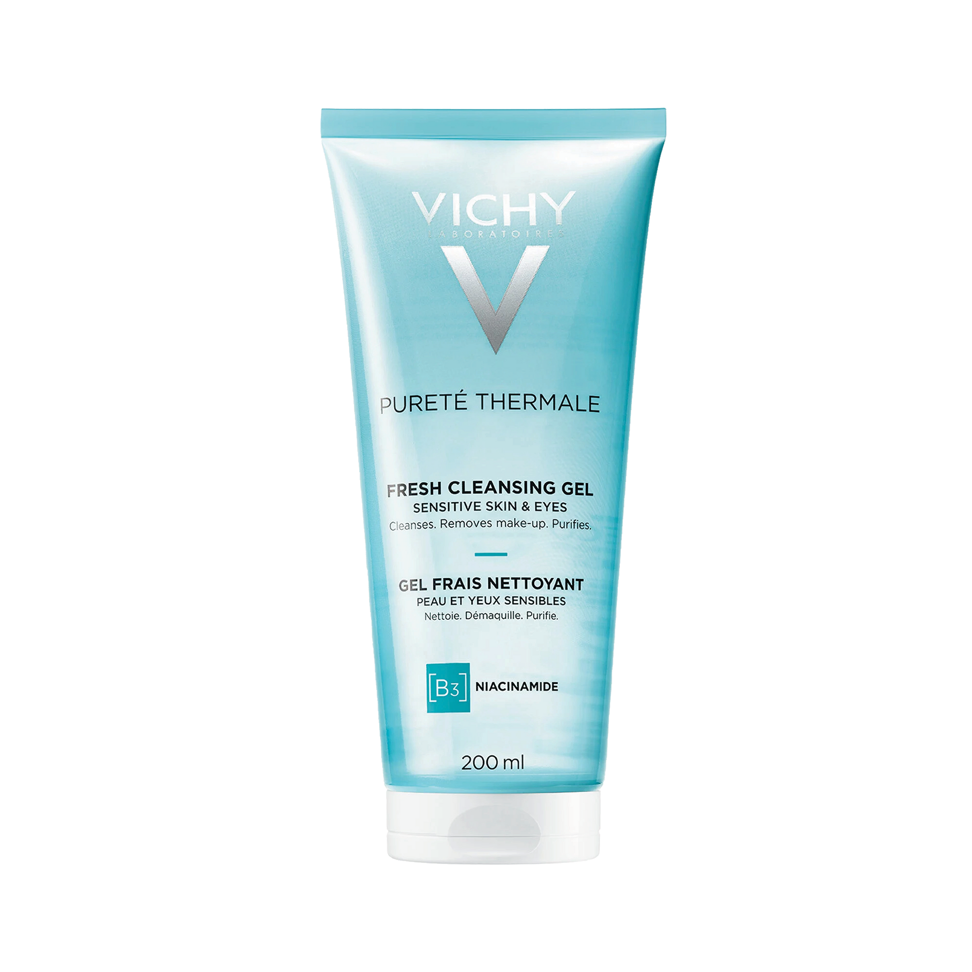 Vichy Fresh Cleansing Gel Front Packshot on transparent background