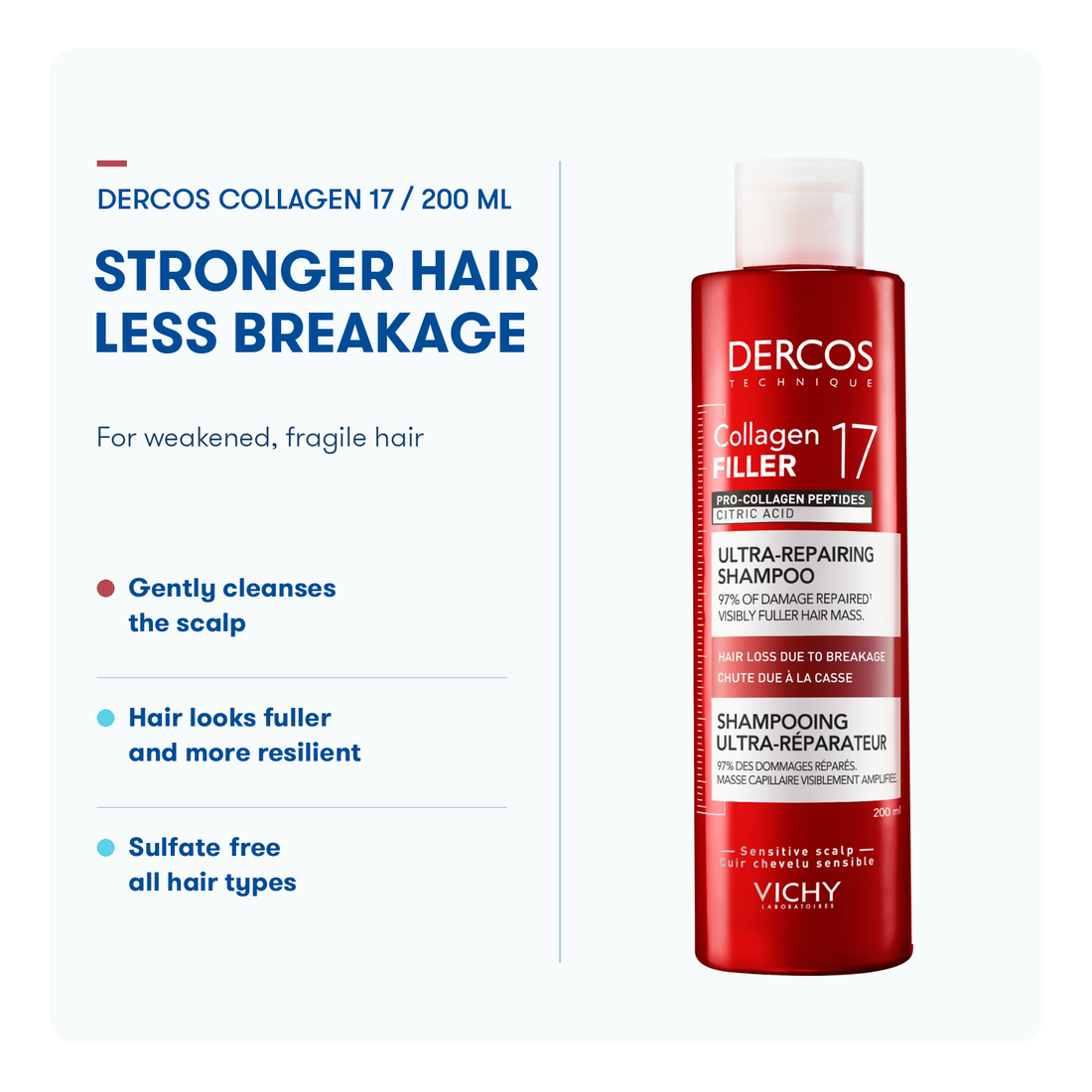 Vichy Dercos Collagen Specialist 17 Shampoo 200ml