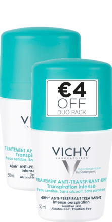 Prohealth Malta Vichy Intensive Anti-Perspirant Roll-On 48Hr - Duo Pack Offer